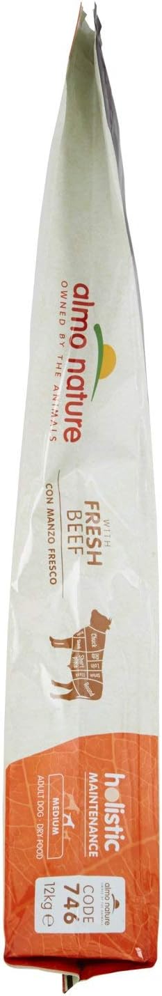 Almo Nature Life Maintenance Dry Dog Food M Beef 12 kg - Complete Kibble for Adult Medium Breed Dogs, transparent, 12 kg (Pack of 1) - Image 3