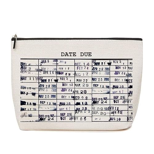 HOWDOUDO Librarian Gifts, Funny Gifts for Women, Teacher Nerd Librarian  Book Lover Bookworm Gift Library Due Date Birthday Christmas Gift  Toiletry