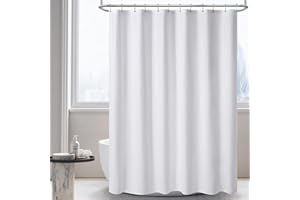 PILOTSHARK 120GSM Ultimate Waterproof Fabric Shower Curtain Liner - TPU Lamination Technology with 3 Magnets,Machine Washable