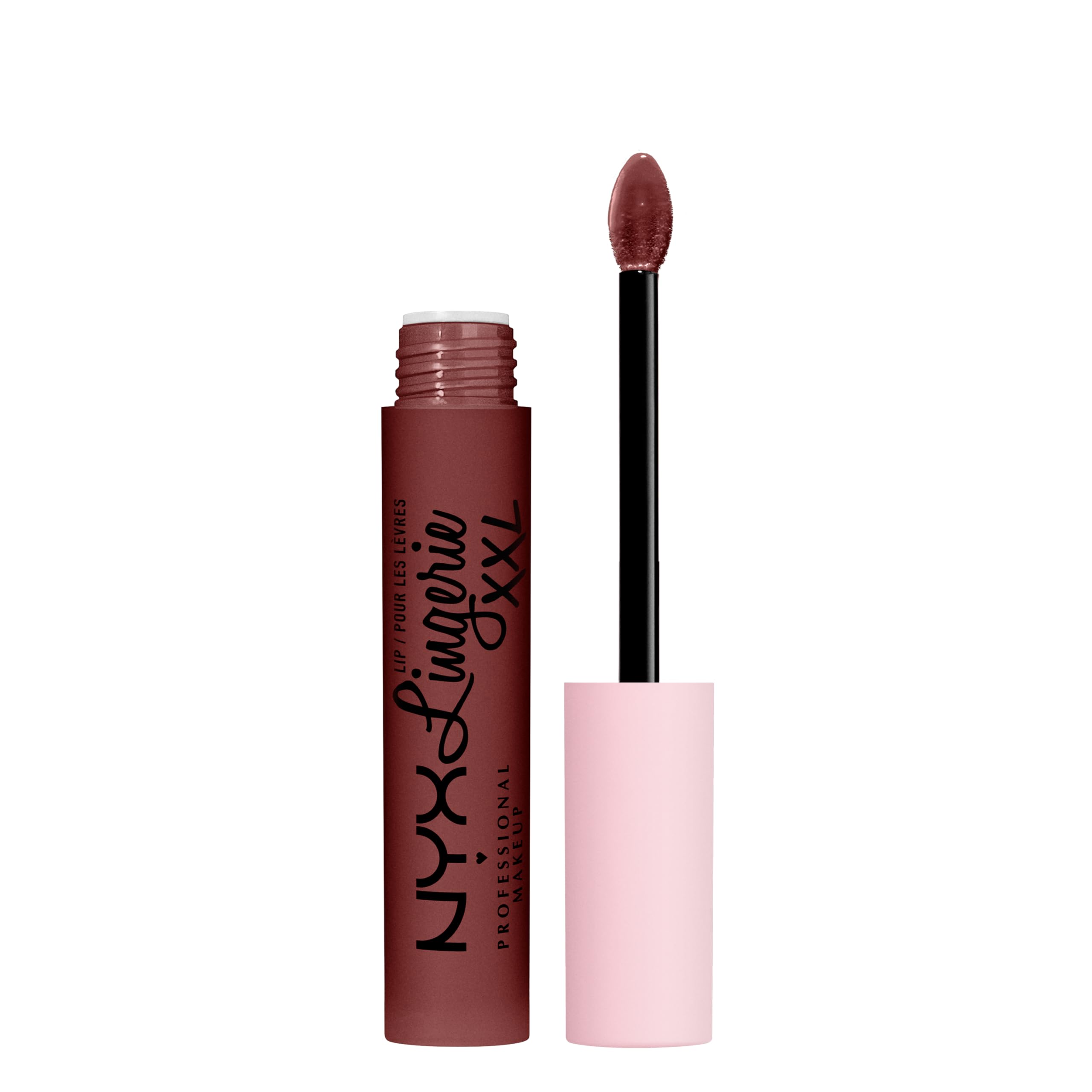 NYX Professional Makeup Lip Lingerie XXL, Long Lasting Matte Liquid Lipstick, Vegan formula, Deep Mesh