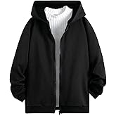 SHENHE Boy's Zip Up Hoodie Long Sleeve Casual Fall Spring Hooded Sweatshirt Jacket