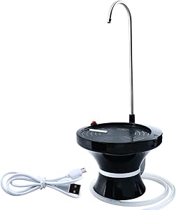 Homend Drinking Water Dispenser Pump, USB Rechargeable Water Bottle Pump Dispenser, 5 Gallon Drinking Water Dispenser, Desk Top Portable For Home Kitchen Office USE