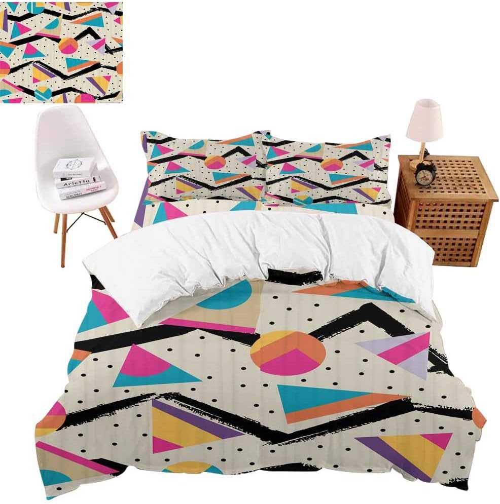 vroselv-home Juego de funda de edredón de 4 piezas, 80 piezas Funky