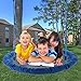 CO-Z Saucer Tree Swing Large 40 Inches Round Saucer Swing Set for Tree with Steel Frame and 2 Adjustable Hanging Straps (Blue)
