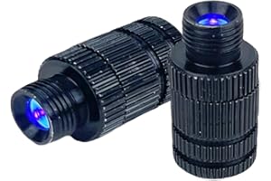 - QI HUO JU - 2PCS Archery Bow Sight Light - Compound 3/8-32 Led Battery Fiber Optic Bow Sight Light Thread Universal Fit
