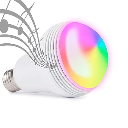 Huamai Bluetooth Speaker Bulb 2nd Generation Led Light Bulb With Bluetooth Speaker 8w E26 Dimmable Rgbwhite Color Smart Music Led Bulb Light