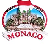 Monte Carlo Monaco 3D Fridge Magnet Travel Souvenir Gift Home Kitchen Decoration Magnetic Sticker, Monaco Refrigerator Magnet Collection