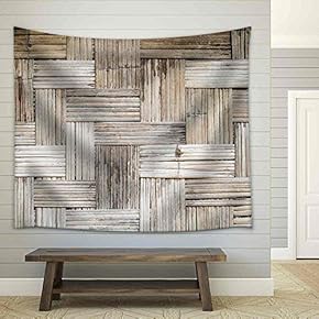 Bamboo Wall Texture and Background - Fabric Wall Tapestry Home Decor - 51x60 inches