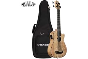 Kala Brand Music Co., 4-String Ukulele, Right, Natural, Ubass SP-MAPL-FS