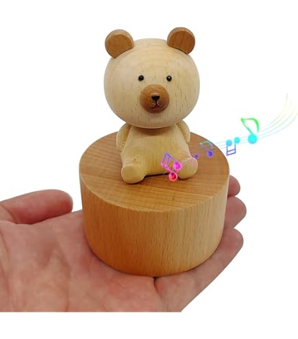 Scatola Musicale Con Giraffa - Melodia 'You Are My Sunshine', In Legno E Resina