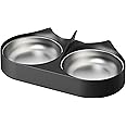 PETLIBRO Pet Food Splitter with Stainless Steel Bowls, Automatic Cat Feeder Bowls for Two Cats or Dogs, Suitable for PETLIBRO Automatic Cat Feeder PLAF005, PLAF006, PLAF103, PLAF203