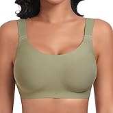 SINFLA Wireless Bras for Women No Underwire Seamless Full Coverage Comfortable Everyday Bra with Medium Support
