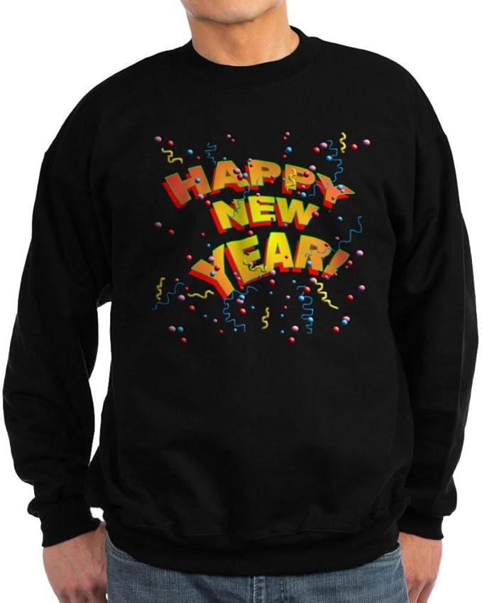 Amazon.com: CafePress Confetti New Years Eve Sweatshirt Sweatshirt: Clothing