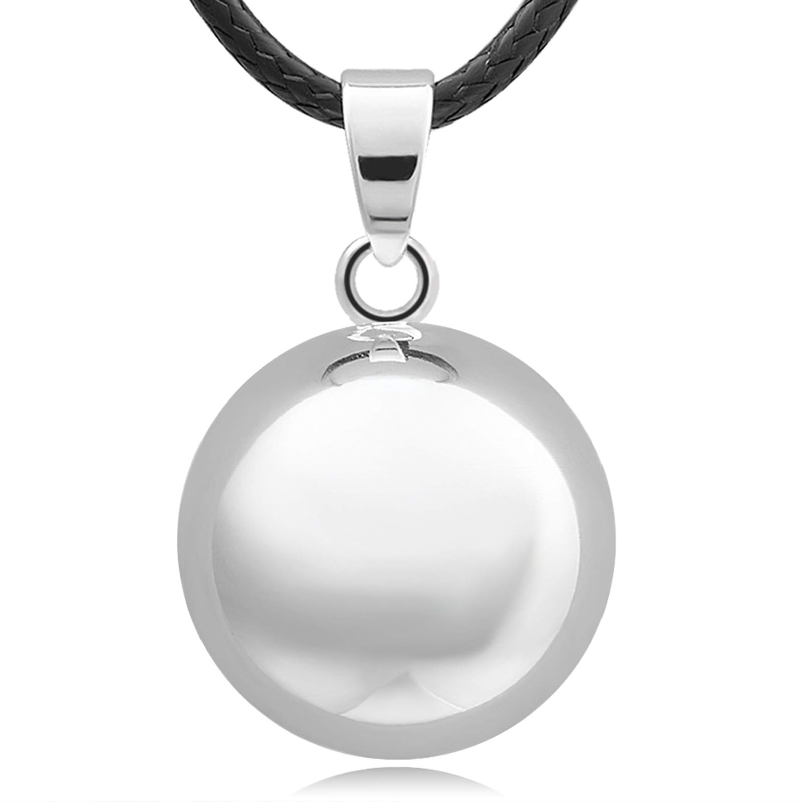 EUDORA Harmony Ball Angel Caller Women Necklace, Music Chime Bola Pendant for Women Girls Yoga Nice Jewelry Gift, 114cm+60.69cm Chain โ image 1