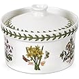 Portmeirion Botanic Garden 5" Mini Casserole Dish with Cover - Assorted Florals Motif, Earthenware Bakeware with Chip-Resistant Glaze - Oven, Microwave, Freezer, Dishwasher Safe for Everyday Use