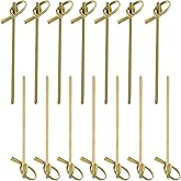 Natural Bamboo Cocktail Picks With Looped Knot Great for Cocktail Party Barbeque Snacks Club Sandwiches Bamboo Fancy Sticks H