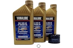 Yamaha Kodiak 700 (2016-2018) all Models HP Oil Filter Change Kit Yamaha Part# 5DM-13440-00-00 and 3 Quarts High Performance 