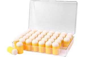 HAUSTGO 40PCS Sponge Daubers W/Storage Case -Applicator for Stenciling, Sponging, and Creating Detailed Effects - Great for Applying Ink, Chalk, Paint, and More to Your Projects