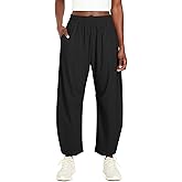 Ugerlov Womens Barrel Ankle Pants Quick Dry Lightweight Hiking Pants Wide Leg High Waisted Baggy Trousers with Pockets
