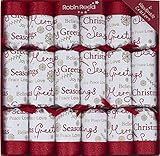 Robin Reed Seasons Greetings Traditional English Christmas Crackers 6 x 12