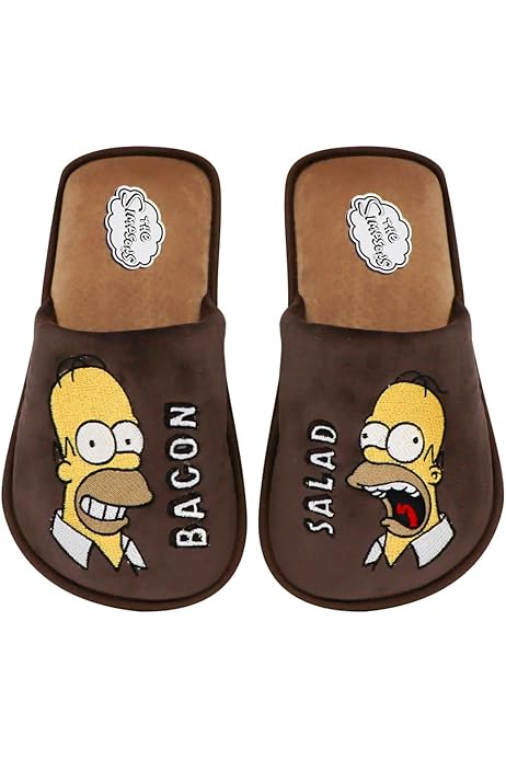 Los Simpson Pantufla Talla CH/25 A 26 Homero Y Donas Oxford