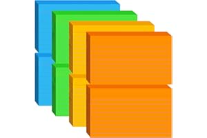 400 PCS Index Cards 3x5 Flashcards, Colored Cue Cards, Lined Paper Ruled Note Cards, Colored Flashcards, Record, Study, Recip