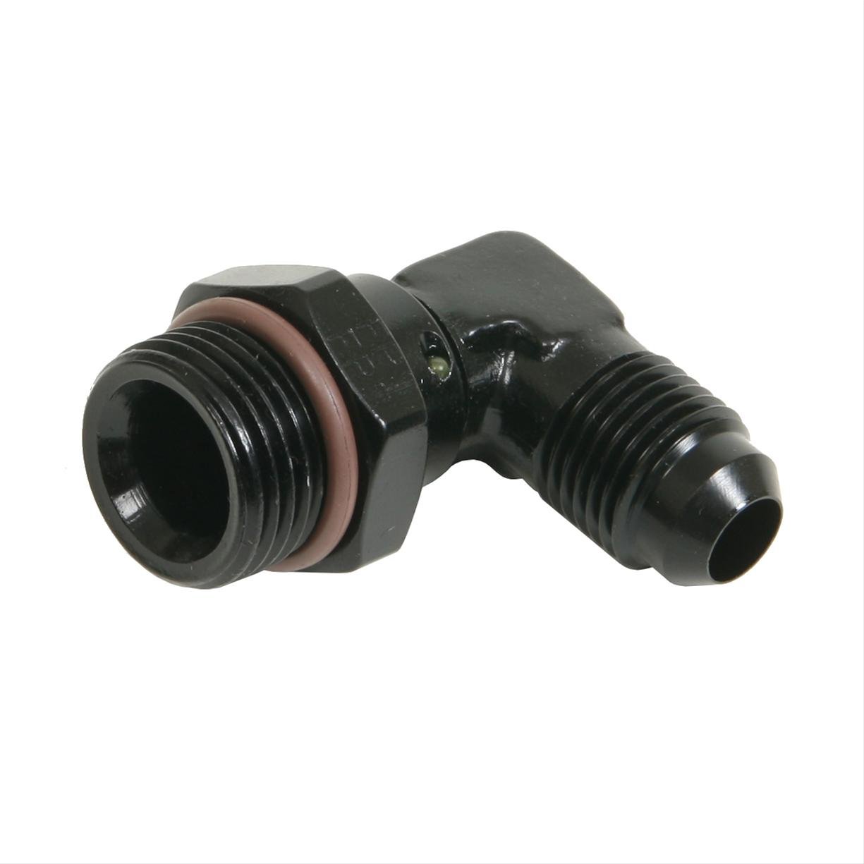 Fragola Performance Systems 90 Degree Swivel Fitting – #6 X 3/4-16 Black