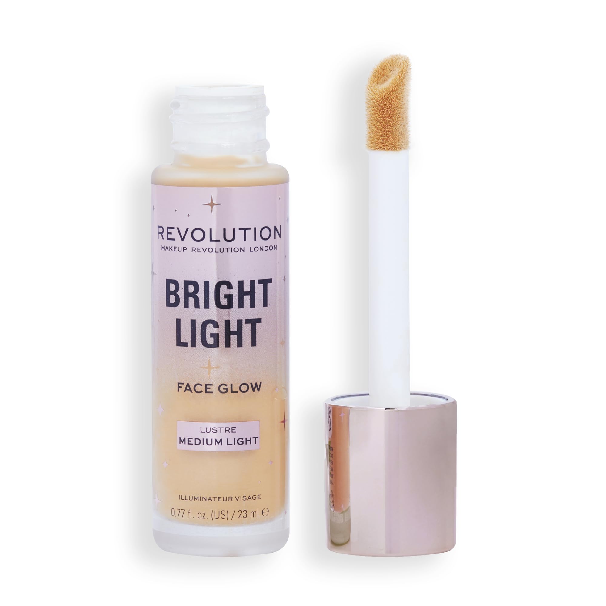 Makeup Revolution Bright Light Face Glow, Brightening Skin Tint, Radiant Finish, Lusture Medium — image 1