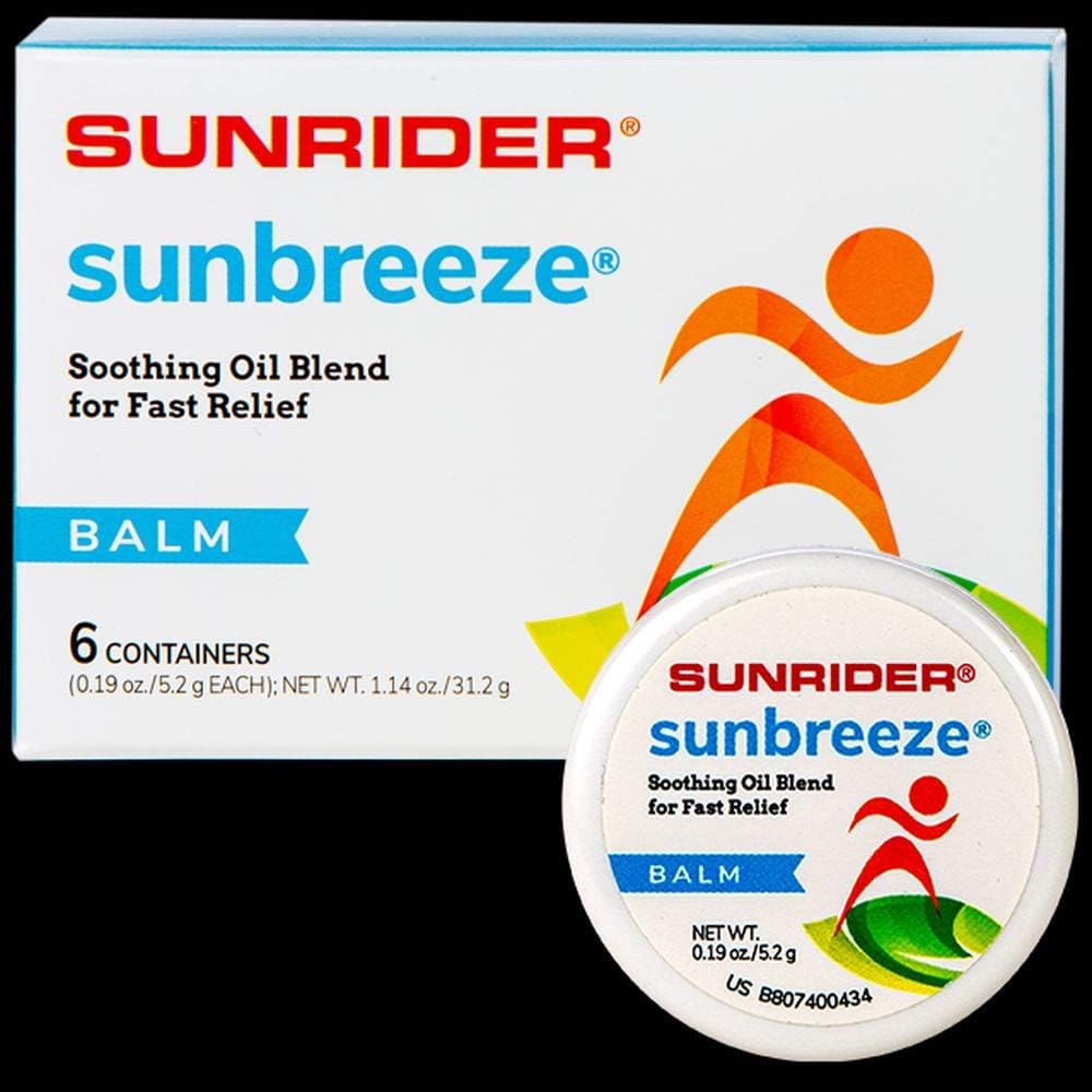 amazon com sunbreeze balm 6 small containers 0 19 oz 5 2 g each container everything else sunbreeze balm 6 small containers 0 19 oz 5 2 g each container
