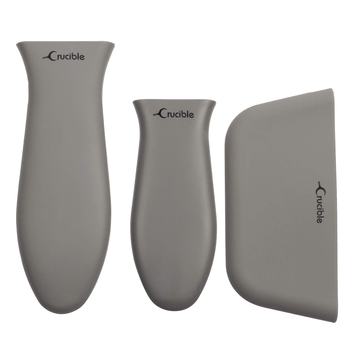 Crucible Cookware Silicone Hot Handle Holders Multi-Pack Mixed (Grey)