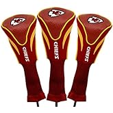 Team Golf NFL Numbered 1, 3, & X, Fits Oversized Drivers, Utility, Rescue & Fairway Clubs, Velour Lined for Extra Club Protection