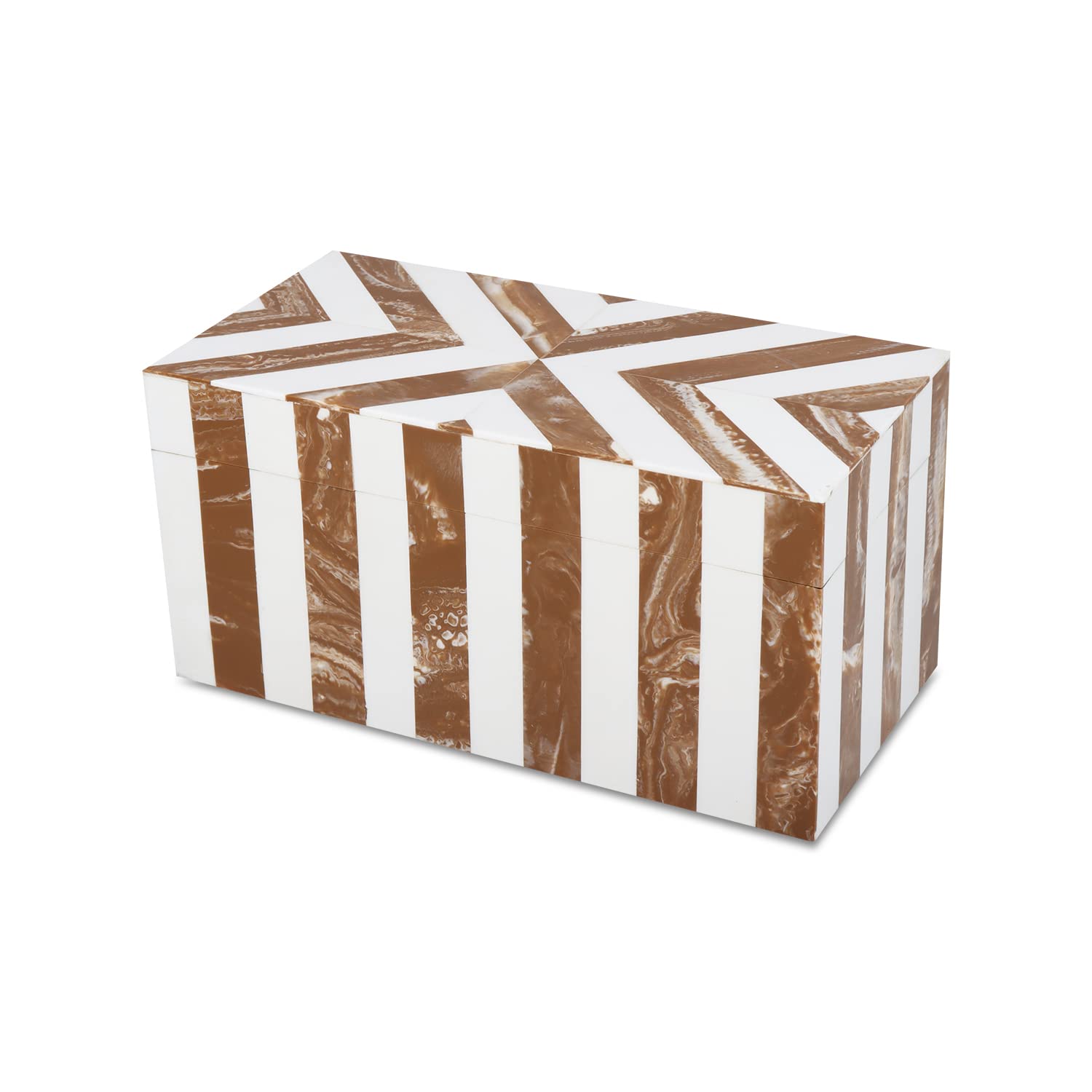 Handicrafts Home Decorative Organizer Box 10x5 – Large Keepsake Box with Lid, Modern Decorative Storage Box, Bohemian Coffee Table Décor, Jewelry & Memory Box, Decorative Accent Box for Home Décor