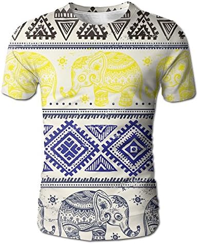 MASAGE Adult Elephant T-Shirts Hipster Print Design Loose T Shirt Mens Tops