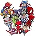 Laptop Stickers for Superheros [100pcs] - Cool Vinyl Cartoon Comics Sticker for Hydro Flasks Water Bottles Laptop Luggage Helmet Skateboard MacBook iPad iPhone - Graffiti Decals for Kids Boys Teen