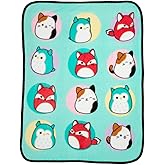 Squishmallows Kids Bedding Super Soft Silk Touch Throw, 40 in x 50 in, (Officially Licensed Product) by Franco