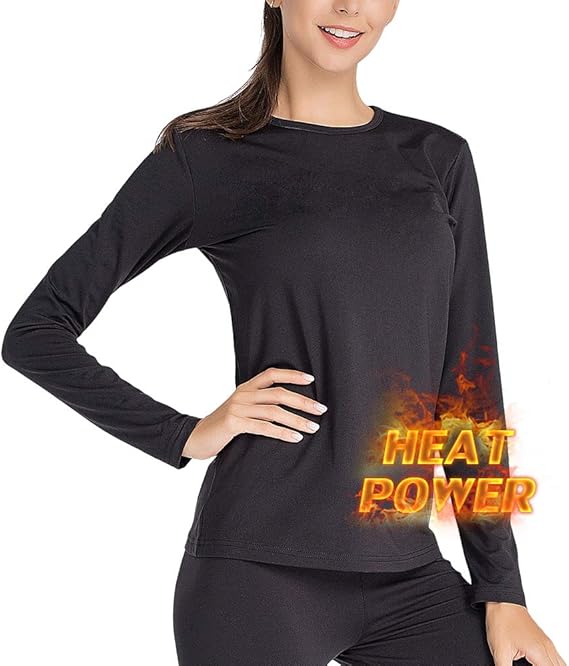 Amazon Mancyfit あったかインナー 防寒肌着 レディース 長袖シャツ ロングパンツ ヒートテック 保温インナー 上下セット ブラック 2xl インナーシャツ 通販