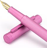 Hongdian Pink Forest Bent Nib Fountain Pen with Converter Gift Box view 2