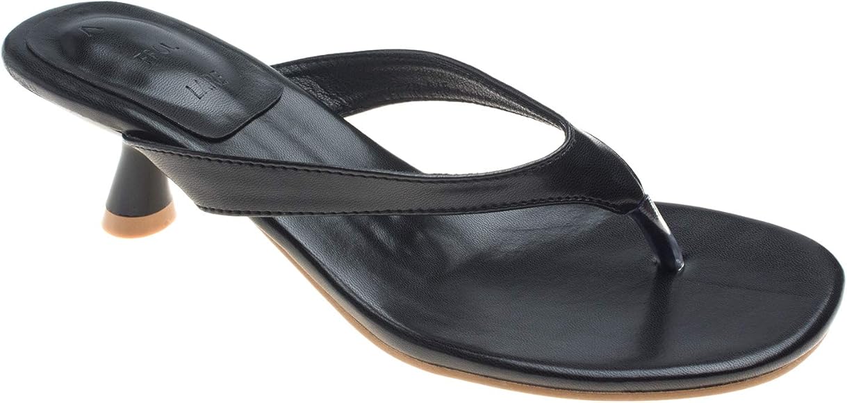 toe post sandals with kitten heels