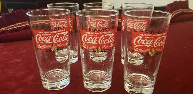 Amazon Co Jp 昭和レトロ コカ コーラ グラス6本セット ホビー