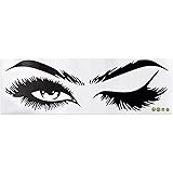 CYUREAY Wall Decals Lash Brows Beauty Salon Eyes Removable Sticker for Girls Bedroom Wall Art Decal Eyelashes Vinyl Home Deco