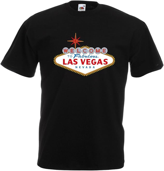 Mens Fabulous Las Vegas TShirt Amazon.co.uk Clothing