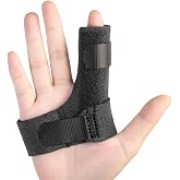 Sumifun Finger Brace, Trigger Finger Splint for Index Middle Ring Pinky Finger Arthritis Pain, Tendon Injury, Broken Mallet Finger,Fits Both Left &amp; Right Hand,for Palm Size:6.2-9 in,Black