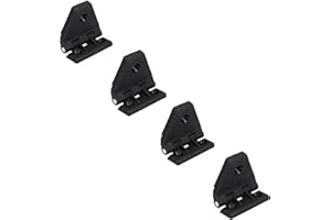 4 Pack Large Black Polymide Leaf Hinge Reinforced Plastic 80x100mm Italian