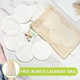 Hima'la 12 Pcs Reusable Bamboo Makeup Remover Pads with Laundry Bag view 5