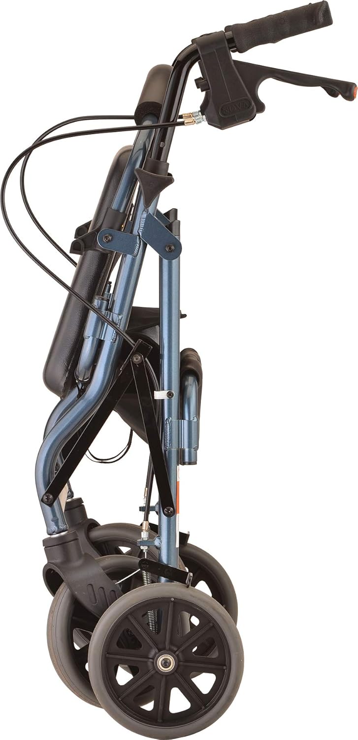NOVA Zoom Rollator Walker with 18” Seat Height, Blue: Health & Personal Care