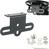 Syzaqmku Aluminum Rear Rack Bracket, L-Shape Bike Frame Mount for Reflector Tail Light Warning Plate, Mountain Bike with Installation Kit