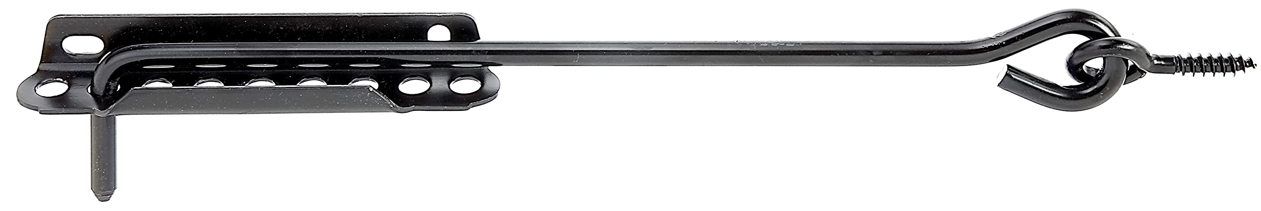 GAH-Alberts Black Alberts 204228 Storm Hook with Hard Plate or Eyelets on Plates Length 300 mm Hook Diameter 8 mm