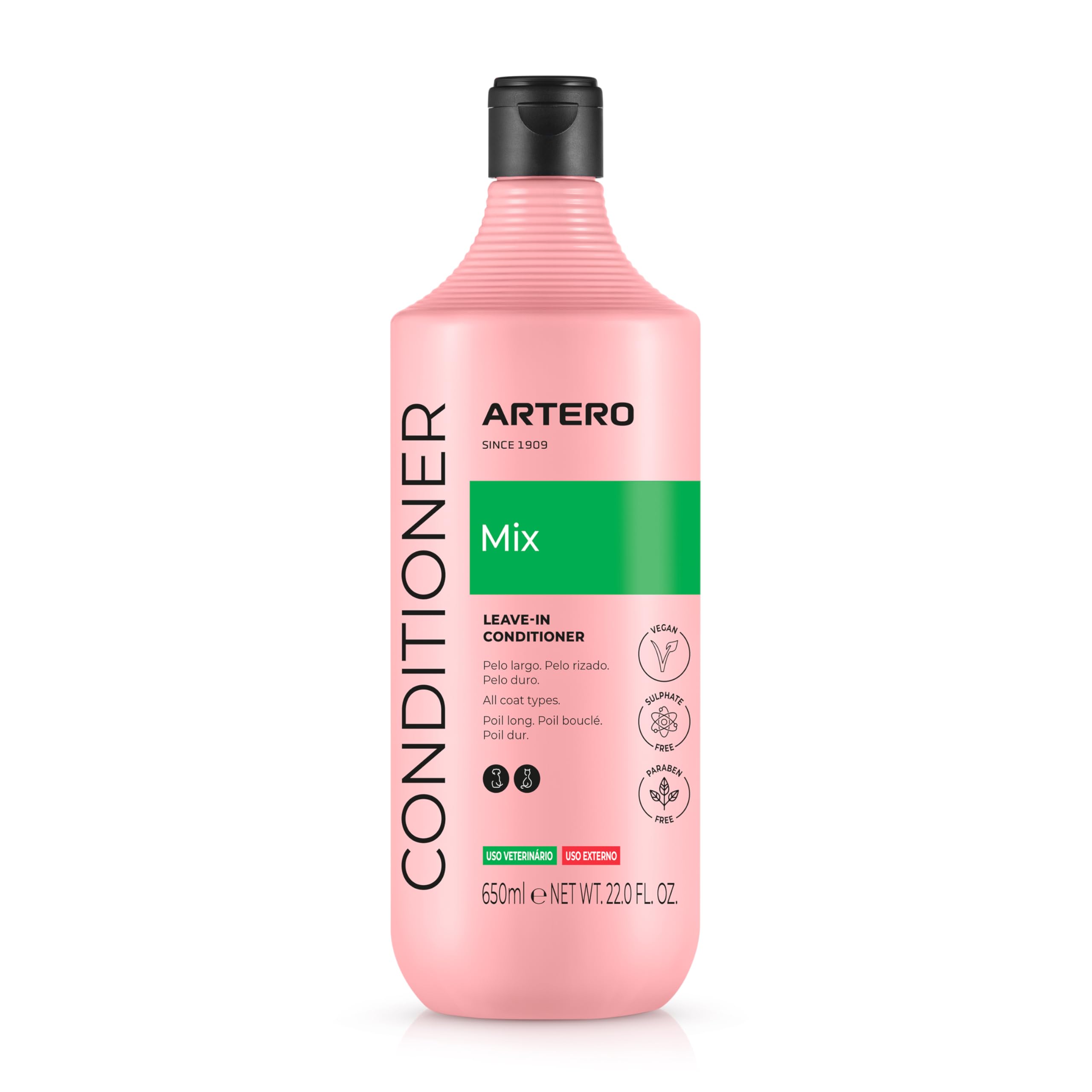 Artero MIX. Multiphase spray conditioner for dogs in wet or dry hair and without rinsing. Knot remover.