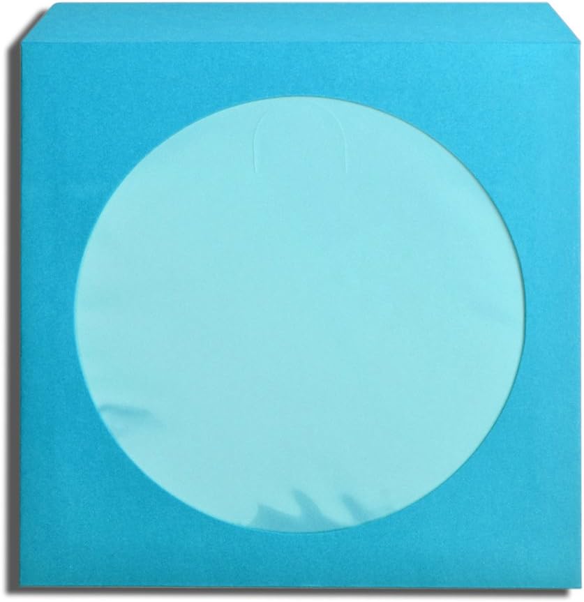 Flexzion DVD CD Sleeves 100 Pack, Premium Paper CD Sleeves for Blank CDs for Burning Music Movie Video Game Disc - Image 3