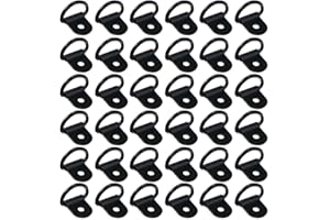 FANJIN Black D Rings Anchor Lashing Ring, D-Ring Tie Downs, for Car Truck Trailer Cargo RV Boats (Black 36 Pcs)